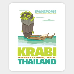 on vacation in KRABI Thailand Sticker